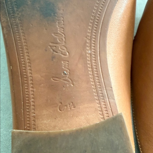 Sam Edelman Cognac Leather Horsebit Slide Loafers - Picture 6 of 8